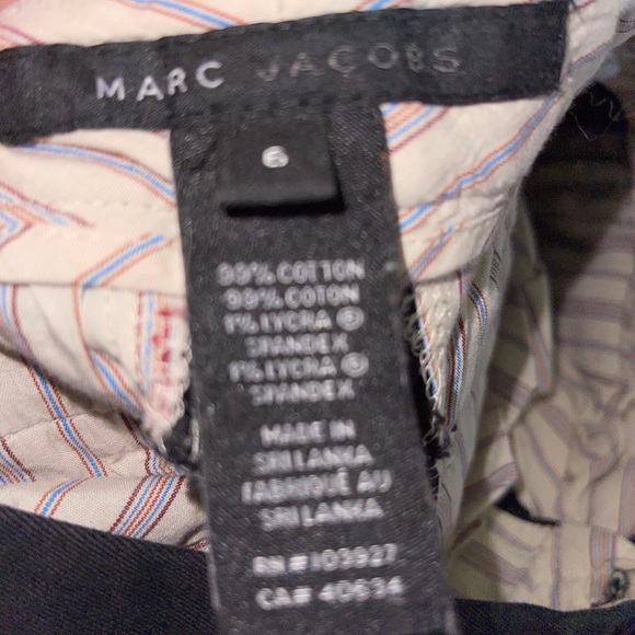 MARC JACOBS Khaki Chino Women's Black stretch Pants Trouser 6 - Picture 11 of 12